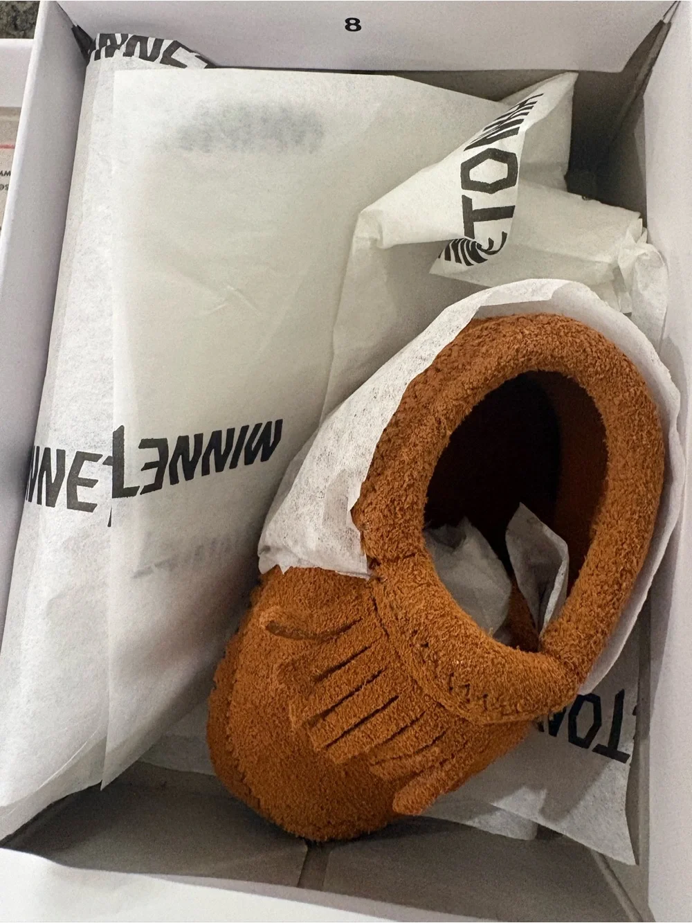 Minnetonka Riley Bootie. Size 1. Brand new with box.